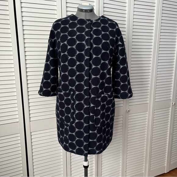 Clements Ribeiro Wool blend snap front jacket size L - Picture 2 of 11